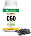 C60 Verrijkte olijfolie Capsules, Plant Based. (90 Tel)