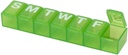 EZY DOSE Weekly (7-Dag) Pillen Organisator, Vitamine Case en Medicine Box, X-Small Compartments, Kleur mei Vary