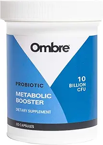 Ombre Metabolic Booster Probiotic - Ondersteunt Metabolisme, gezond gewicht management en spijsvertering - Energie & Gut Health Supplement voor vrouwen en mannen - 10 miljard CFU, Prebiotic Fiber, Vegan, 30 porties