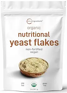 Organic Non-Fortified Foody Yeast Flakes, 2 livres (32 oz)