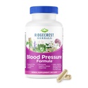 RidgeCrest Herbals Formule à base de plantes de pression artérielle, 12 herbes, Poria Champignon, Gastrodia, Gardenia, pour la santé cardiaque, vasculaire, circulatoire (60 comte (paquet de 1))