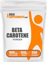 BulkSupplements.com Beta Caroteen Poeder - Beta Caroteen Supplement, Vitamine A Supplement voor Immune en Vision Support - Glutenvrij, 900mg per portie, 500g (1.1 lbs) (verpakking van 1)