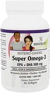 BariatricPal Super Omega-3 Softgels (60 Count) No Aftersmaak!