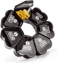 Grote pil Organisator 7 Dag, Remtise Portable Daily Pill Cases Medicine Organizer, Weekly Pill Box voor pillen/Vitamine/Visolie/Suplements en Medicatie (zwart)