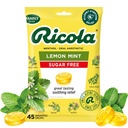 Ricola Suikervrije citroenmunt Keeldruppels, 45 Tel, Verfrissende Verlossing van kleine keel Irritaties, Orale Verdoving