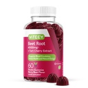 Viteey Beet Root Gummies 4000mg met Tart Cherry - voor gezonde bloeddruk ondersteuning - Vegan, Gelatine Gratis, Glutenvrij - Smakelijk Kauwbare Berry Beet Flavored Gummy