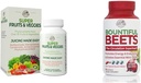 LANDWEKERS Super Fruit Veggies Antioxidant Immune Energy Digestieve Capsules + Bountiful Beets Nitric Oxidation Circulation Immune Capsules Bundle, 30 + 90 porties