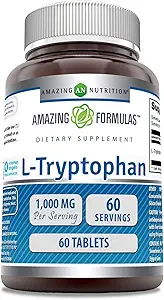 Verbazingwekkende Formules L-Tryptofan 1000mg Tablets Supplement 