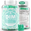 DIM Supplement Women 400mg, Estrogen Supplement for Women, Sugar Free DIM Gummies for Men & Women + Biotin, Flaxseed Oil, Burdock, Calendula, BioPerine for Hormone Balance, Menopause & Prostate 120Cts