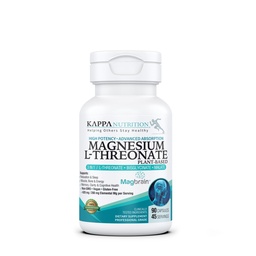 Kappa Nutrition Powered by MagbrainTM Magnesium L-Threonate Plant-Based, 420mg Elemental Magnesium (3 Capsules) van 2.253mg, 90 Vegan Capsules, Hersenen, Slaap & Spierondersteuning.