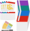 MARFOREVER 39 stuks Pillenzakjes set - Pillenzakjes Travel Pillen Organizer Herbruikbare Medicine Organizer Pillen Opbergzakken Zelfverzegeling 28 stuks Plastic Medicine Tassen 10 vellen Labels en 1 Pc Marker