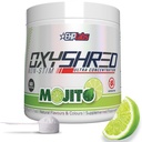 EHP Labs OxyShred Non Stimulant Pre Workout Powder - Stim Free Pre Workout, Cafeïne Gratis preworkout voor mannen en vrouwen - Non Stim Preworkout - Sugar Free Energy Powder - Mojito, 60 Servers