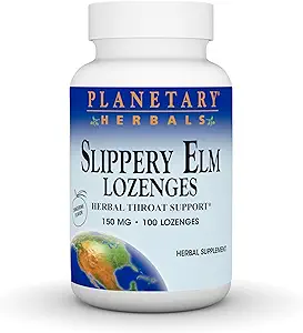 Planetaire kruiden Gladde Elm Tangerine Lozen, Herbal Throat Support, 100 Lozenge