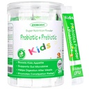 ZEBORA Kids Probiotic & Prebiotics Powder Age 3+ Ondersteuning van kinderen spijsverterings- en immuunsysteem met natuurlijke bron, bevordert constipatie verlichting, non-GMO, Glutenvrije, 30 pakketten met 5 miljard CFU