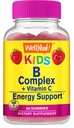 Wel Yeah B Complex Gummy's voor kinderen - met vitamine C, Niacin, Vitamine B6, Foliumzuur, Vitamine B12, Biotine & Pantotheenzuur - 2 maand aanbod - Aardbei smaak - Niet GGO, Glutenvrij - 60 Gummies