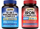 5-in-1 IJzersupplement en 10-in-1 Magnesiumcomplex