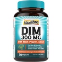 DIM-supplement voor vrouwen en mannen, Estrogeen Metabolisme, Hormone Balance & Menopauze Ondersteuning, DIM 300 mg met Black Pepper Extract, Hoge Absorptie, 90 Capsules