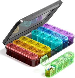 Odaro Weekly pil Organizer 4 keer per dag, BPA Gratis dagelijkse pil doos 7 dagen, grote reis pil geval met 28 appartement te houden geneeskunde, vitamine en supplement