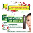 Nutrition appliquée Collagène liquide + acide hyaluronique - 10 tubes liquides, boîte de 2 - Restauration de la peau et des ongles - Arôme de baie mixte - 20 portions