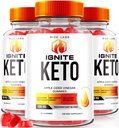 rize labs (verpakking van 3 Ignite Keto ACV Gummies, for Advanced Weight Loss, Keto Ignite Supplement (180 Gummies)