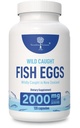 Wild Caught Fish Eggs 2000mg - Omega 3 Supplement voor Oog, Hersengezondheid, Ondersteunt Immuniteit, Bones en Tanden, Mood Ondersteuning met Omega 3-6-9 Visei Capsules