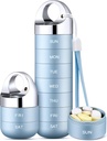 Zannaki Metal Travel pil Organizer, Portable Waterproof Week pil Box, Grote Aluminium Legering pil geval Container, BPA Gratis 7 dagen dagelijkse geneeskunde Organisator houder voor Vitamine, Visolie, Supplement