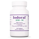 Optimox Iodoral 50 mg Supplement - Kaliumiodide tabletten, schildklierondersteuning, dagelijkse vitamines en mineralen, Lugol's joodse oplossing - 30 Tel.
