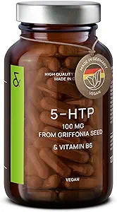 CLAV® 5-HTP 100mg + Vitamine B6 - Vegan 5HTP van Griffonia Seed Extract - 120 Capsules for Sleep & Mood Support - 4-maand levering - Made in Germany