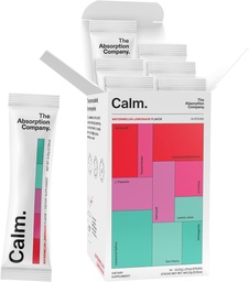 Mélange de boissons calmes - Aide à la relaxation avec Magnésium, Ashwagandha, L-Theanine, & Vitamine D - Soutient Cortisol règlement et l'humeur pour les hommes et les femmes - Pastèque Lemonade Saveur 14 bâtons