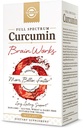 Solgar Full Spectrum Curcumin Cerveau Works, 90 Licaps - Soutien Mémoire Rappel, Focus, Fonction Cognitive - Support Antioxydant - Curcumin, BacoMind, Choline, Vitamine B12 - Non-OGM, Vegan - 30 portions