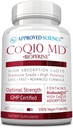 Goedgekeurde Science® CoQ10 MD - Extra sterkte 300mg Pure CoQ10 met BioPerine® voor snellere absorptie - Optimale ondersteuning 60 Vegan Capsules