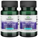 Swanson Iron (Ferrous Fumarate) - Mineral Supplement Promoting Energy Support - High-concentration Formula Assists in Oxygen Delivery & Fatty Acid Metabolisme 60 Sgels (2 Pack)