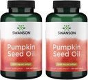 Swanson Pumpkin Seed Oil - High Bio available EFAs - (100 Softgel Capsules, 1000mg Each) 2 Pack