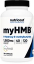 Nutricost myHMB Capsules 1.500MG Calcium HMB Per Serving, 120 Capsules, 40 Servings - Performance Line, Calcium B-Hydroxy B-methylbutyraat Monohydraat