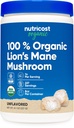 Poudre de champignons Lion biologique Nutricost (8 oz) - 227 portions, supplément biologique certifié USDA