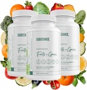 3-pck Nature's Sustenance Daily Greens, Daily Fruit and Veggies Supplement - Verbeter energie, geestelijke helderheid - Fruit en groenten supplementen - US Made, Vegan-Friendly - 90 Servings.