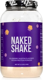 Naked Shake - Blueberry Muffin Protein Powder - Flavored Plant Based Protein van Amerikaanse en Canadese boerderijen met MCT olie, Glutenvrije, Soy-Free, Geen GGO's of kunstmatige zoetstoffen - 30 porties