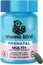 Best Nest Wellness Mama Bird Prenatale Multi Plus Jodium & Iron Free - Prenatale vitamine voor hersenen en spijsverteringsgezondheid - Vegan Multivitamine met Methylfolaat, Probiotica & Meer - 30 Capletes