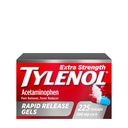 Tylenol Extra Strength Acétaminophène Gels de libération rapide, traitement anti-douleur et réducteur de fièvre, Gelcaps avec trous percés au laser, 500 mg d'acétaminophène, 225 Nombre