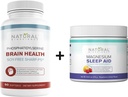 Natural BioScience Soy-Free Fosfatidylserine 100mg & Magnesium Sleep Powder Supplement Bundle - Ultimate Brain Health & Relaxation Support
