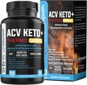 ACV Keto Supplementen, Moeders Apple Cider Vinegar (1455 Mg) Pillen voor Metabolisme en Appetite Support, THERMO ACV Keto Pillen voor gewichtsverlies en buik vet, volwassen afslankcapsules voor vrouwen Mannen