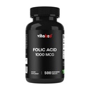 Foliumzuur 1 mg (1000 mcg) (Vitamine B9) - 500 Vegetarische tabletten - een essentiële prenatale en postnatale vitamine
