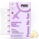 Pure Woman Pause-Me-Not Menopauze Relief Vaginale Suppositorieën - Vaginale Moisturizer voor Menopauze Vrouwen - Vitamine E & Hyaluronzuur Vaginale Suppositorieën voor Droogheid, Hot Flash & Night Sweat