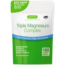 Igennus Superior Triple Magnesium Complex, Volledig Reacted & Chelated Glycinate, Taurate & Citrate, Clean Label, High Biobeschikbaarheid & Absorptie, 180 Tablets, Vegan, Non-Buffered