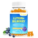 20mg Luteïne en zeaxanthine Gummies met bosbessen, astaxanthine, omega 3, vitamine C, E - suikervrije ooggezondheidssupplement voor volwassenen en kinderen - droge oogreliëf, gezichtshelderheid, maculaire ondersteuning