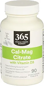 365 Everyday Value, Cal Mag Citrate with Vitamin D3, 90 ct