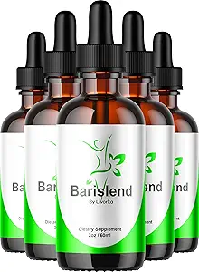 (5 Pack) Barislend Drops, Official Barislends Advanced Liquid Drops Formula, BarislendDrop Supplement Premium Liquid Supplement Ondersteuning, 5 flessen voor 5 maanden