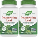 Nature's Way Premium Herbal Peppermint Leaf, Traditional Digestive Soothing and Discomfort Support*, 700mg per Serving, 100 Capsules (pack van 2)