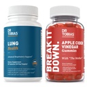 Dr. Tobias Lung Health & Apple Cider Vinegar Gummies - Ondersteunt Lung Cleanse & Detox Formule, Ondersteunt Gut Health, met de moeder, Folate, B12, Vitamine C, Butterbur