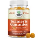 Kurkuma Gummies voor volwassenen Perzik smaak - Extra sterkte gezamenlijke ondersteuning Gummies met Kurkuma Curcumin met zwarte peper extract en gember - en gember perzik vitamines voor volwassenen